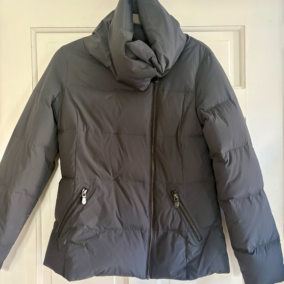 Banana Republic,charcoal asymmetrical cowl jacket - Picture 8 of 8